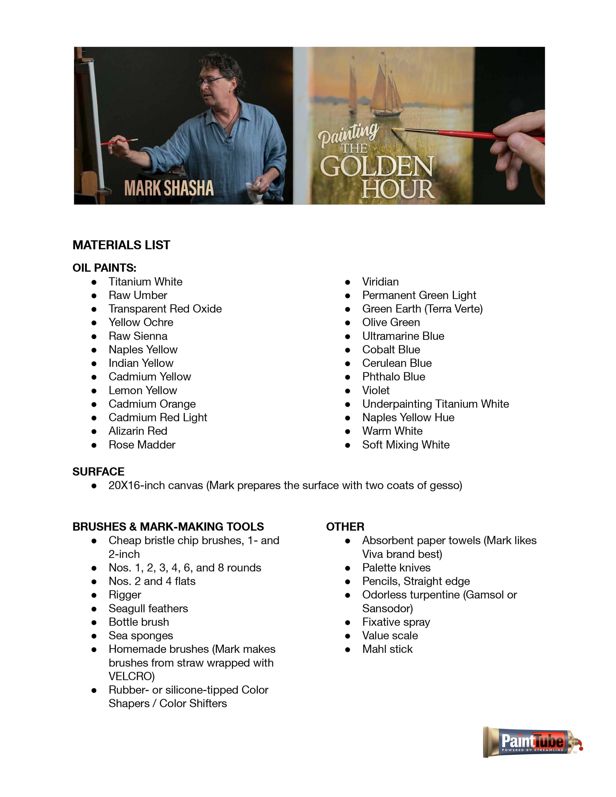 Mark Shasha: Painting the Golden Hour